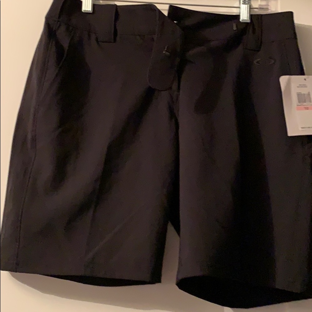 Black golf shorts